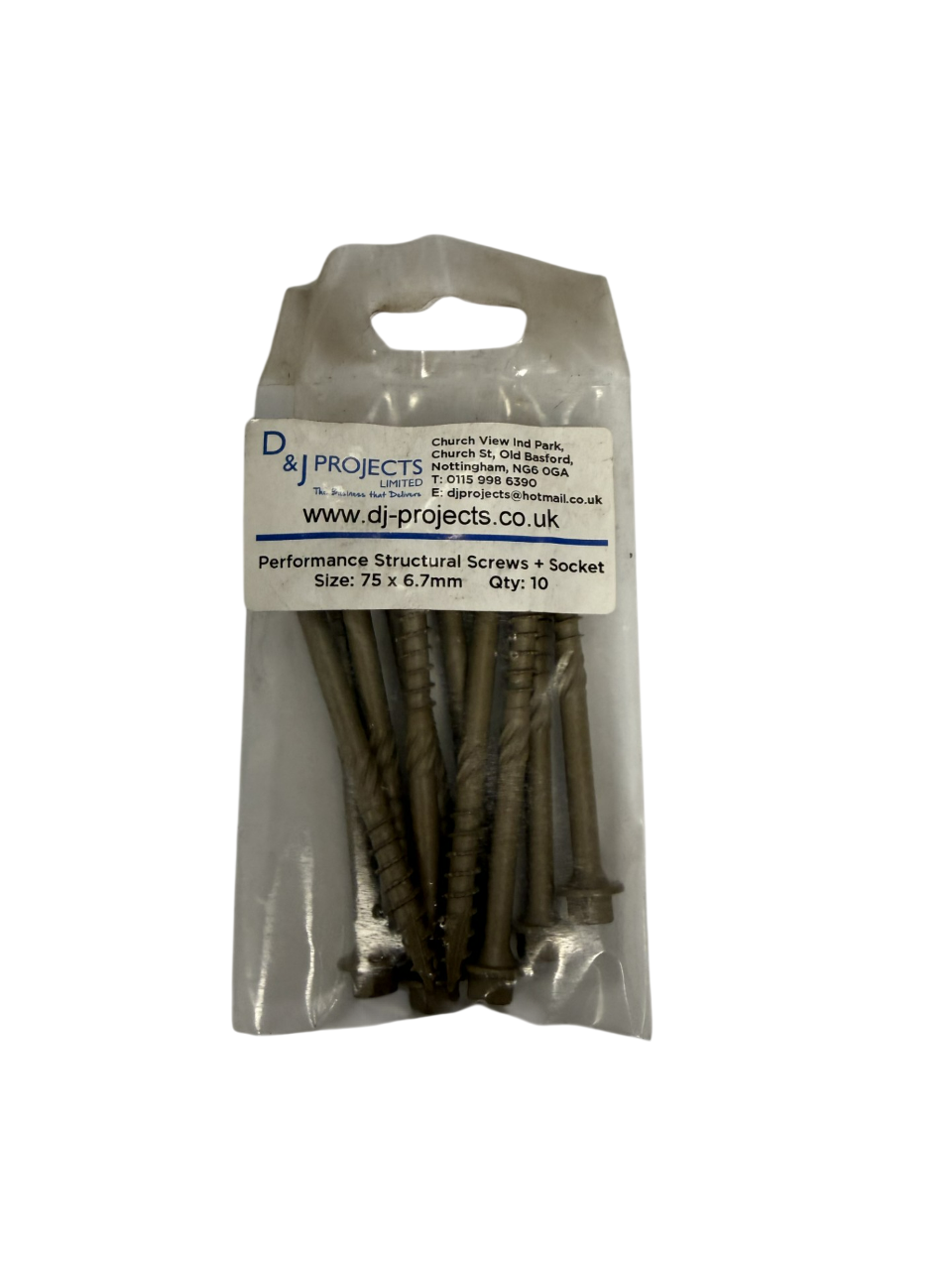 Samac 75x6.7mm Performance Structural Screws (10)
