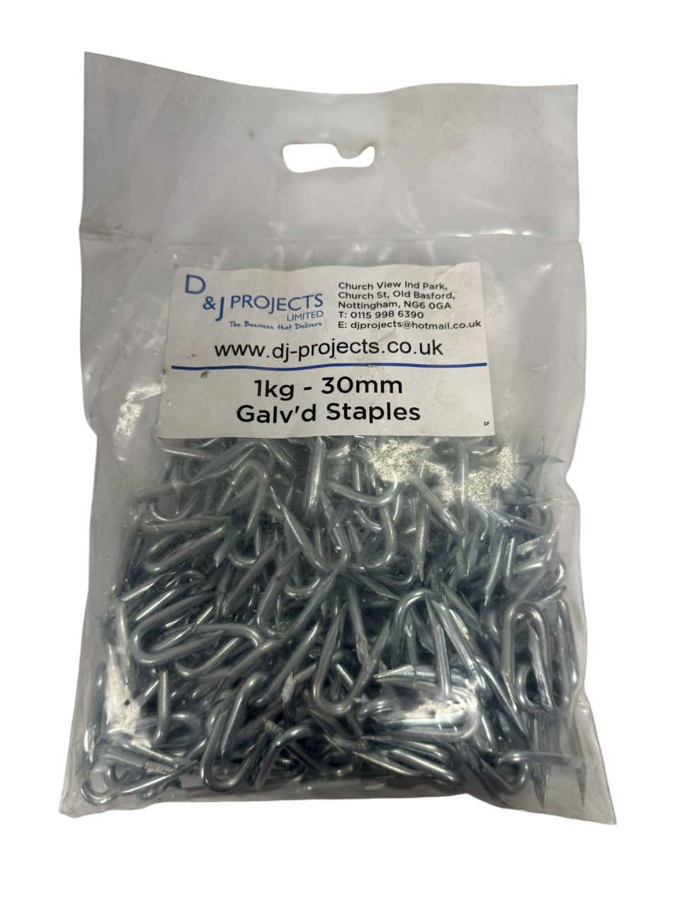 Samac 30x3.55mm Galv'd Staples 1kg