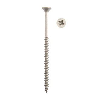SITEMATE® C/SUNK POWERPRO TIMBER SCREWS | 5 X 80MM RUSPERT SILVER