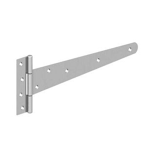 BIRKDALE MEDIUM TEE HINGES | 16" 400MM BZP (PAIR)