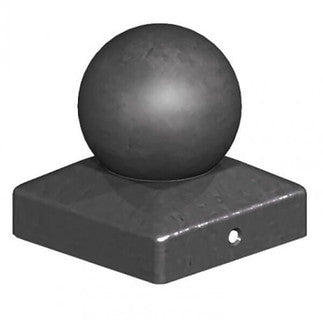 PREM BLACK METAL BALL FINIALS 3 INCH