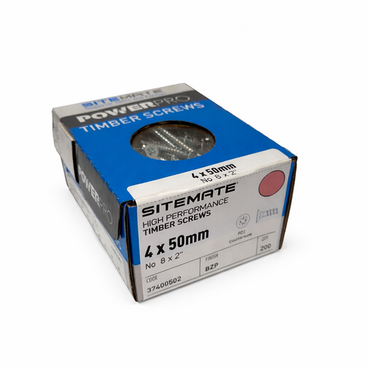 SITEMATE® C/SUNK POWERPRO TIMBER SCREWS | 5 X 40MM BZP