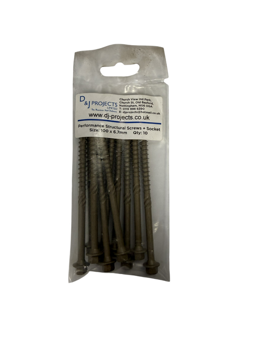 Samac 100x6.7mm Performance Structural Screws (10)