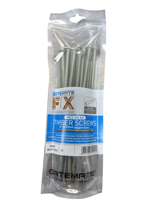 SITEMATE® HEX HEAD SCREWS (BAG 20) | 6.7X150MM