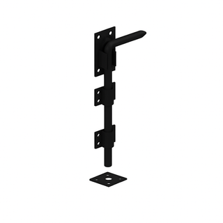 EPOX BLACK 12" GARAGE DOOR BOLT PACK