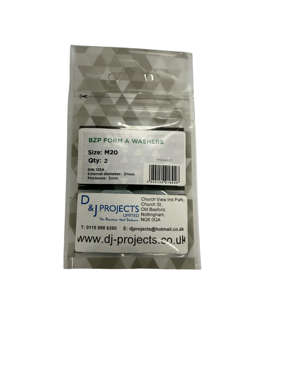 Samac M20 BZP Form A Washers (2)