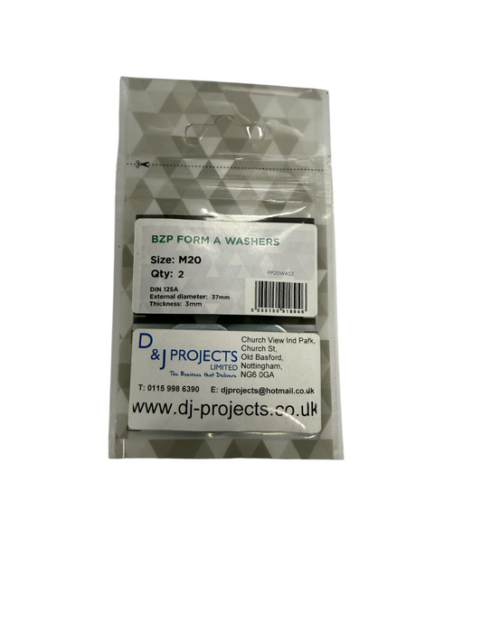 Samac M20 BZP Form A Washers (2)