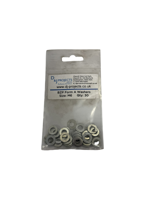 Samac M6 BZP Form A Washers (30)