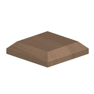 BROWN TREATED POST CAP 4 INCH