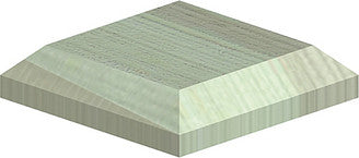 GREEN TREATED POST CAP 4 INCH