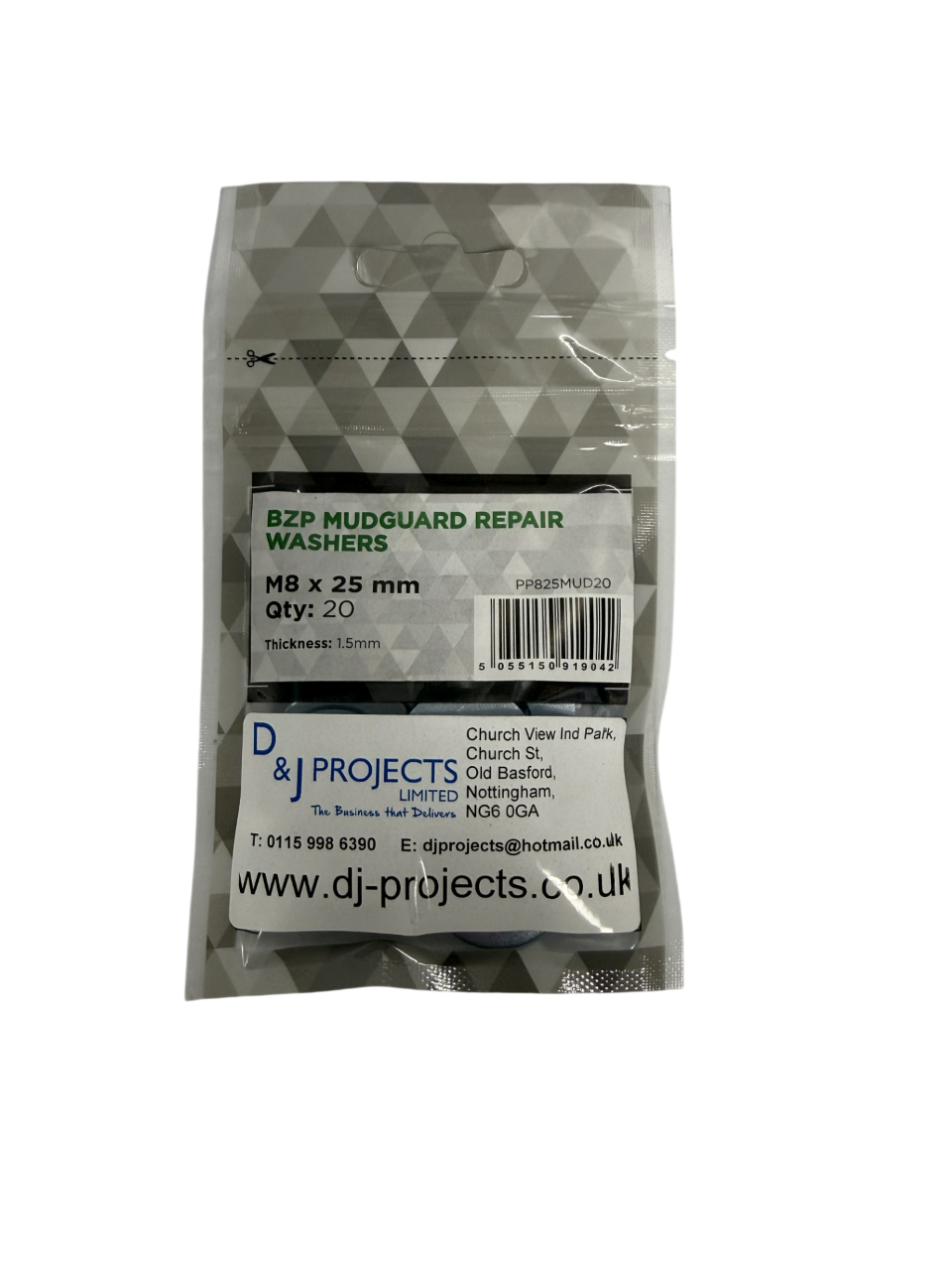 Samac M8x25mm BZP Mudguard Repair Washers (20)